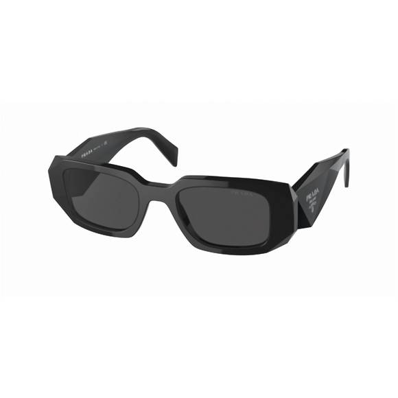 NEW PRADA women's symbole sunglasses in black - Picture 1 of 6